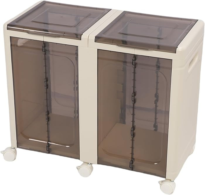 Omabeta Storage Bin Stackable Quick Assembly Folding Storage Box with Wheels for Toys Books Cloth... | Amazon (US)