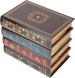 Fake Book Box Decorative Books European Style Vintage Decorative Fake Book Storage Box Home Offic... | Amazon (US)