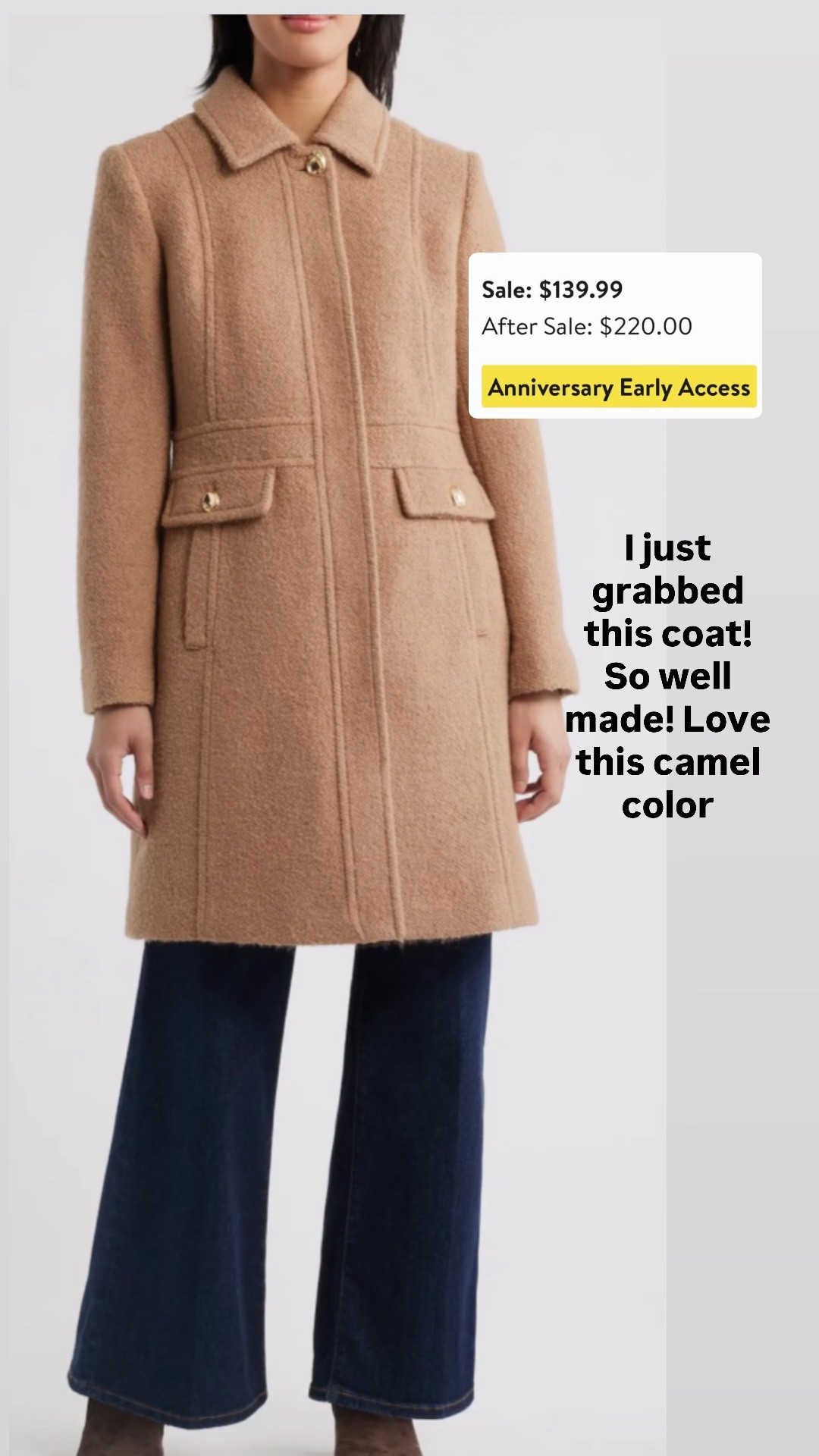 I just grabbed this, the Nordstrom anniversary sale is a great time to grab investment pieces like this. This one is on a great deal, beautifully made with a bouquet texture and love this camel color. 

￼

#LTKOver40 #LTKSaleAlert #LTKSeasonal