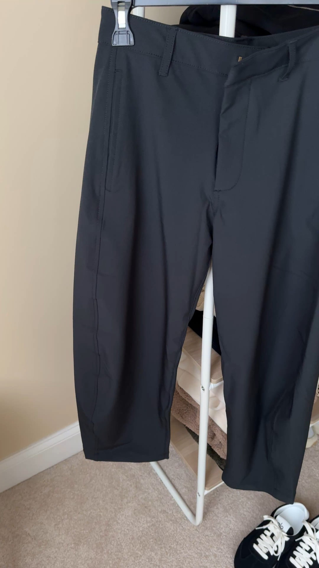 Cute athleisure pants for winter. Perfect for running errands, travel pants, or you could dress them up a bit too. 
Trouser pants detailing. 
Lined with a soft lightweight terry cloth. 
SIZE DOWN. 
I am in regular length at 5’4. 
Also available in tall and petite  

#LTKTravel #LTKActive #LTKOver40