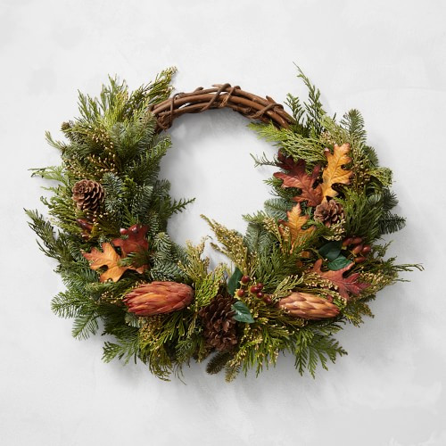 Fall Grapevine Live Wreath | Williams-Sonoma