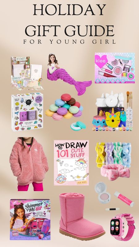 Sparkle, creativity, and a touch of magic! 🌟💜 Dive into a gift guide curated especially for the young and imaginative. From cozy mermaid blankets and vibrant nail polish to artistic drawing accessories and trendy boots, find treasures that'll light up her world. 

Gift guide / shopping for kids / young girl / creative gifts / girly essentials 🎁🎨✨ 

#LTKkids #LTKHoliday #LTKGiftGuide
