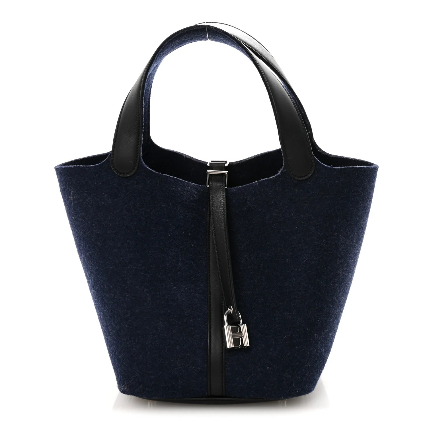 Feutre Swift Picotin Lock 18 PM Bleu Nuit Black | FASHIONPHILE (US)
