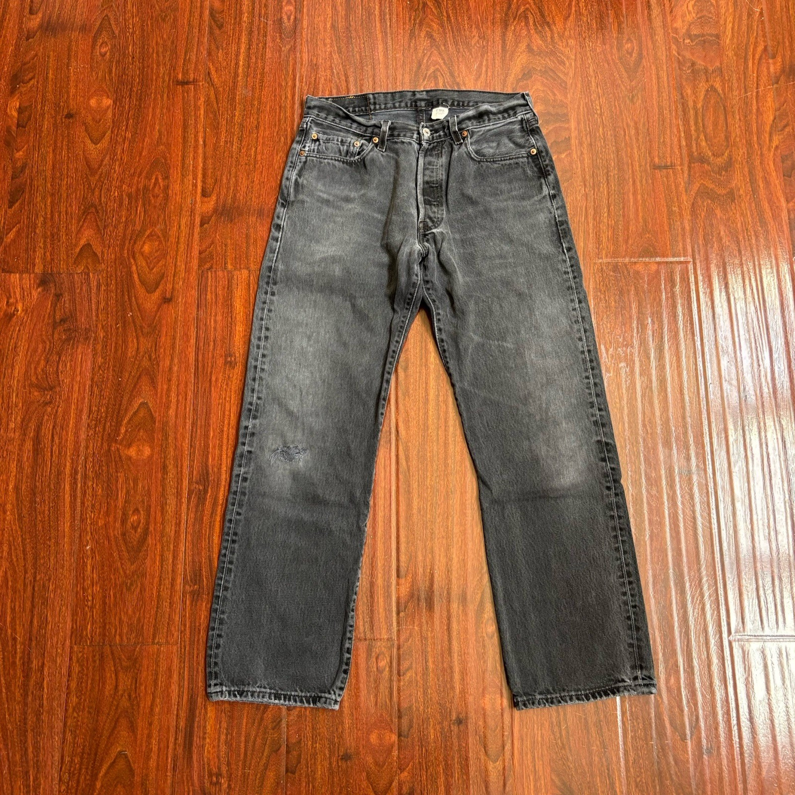 Vintage 90s Levis 501 Denim Jeans Size 32x30 Black | eBay US