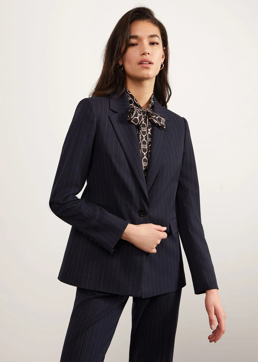 Ness Pinstripe Jacket | Hobbs UK | | Hobbs