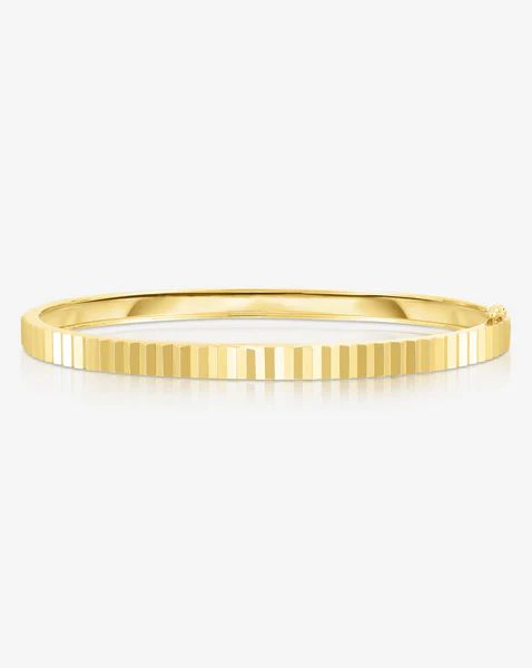 Fluted Gold Bangle | Ring Concierge