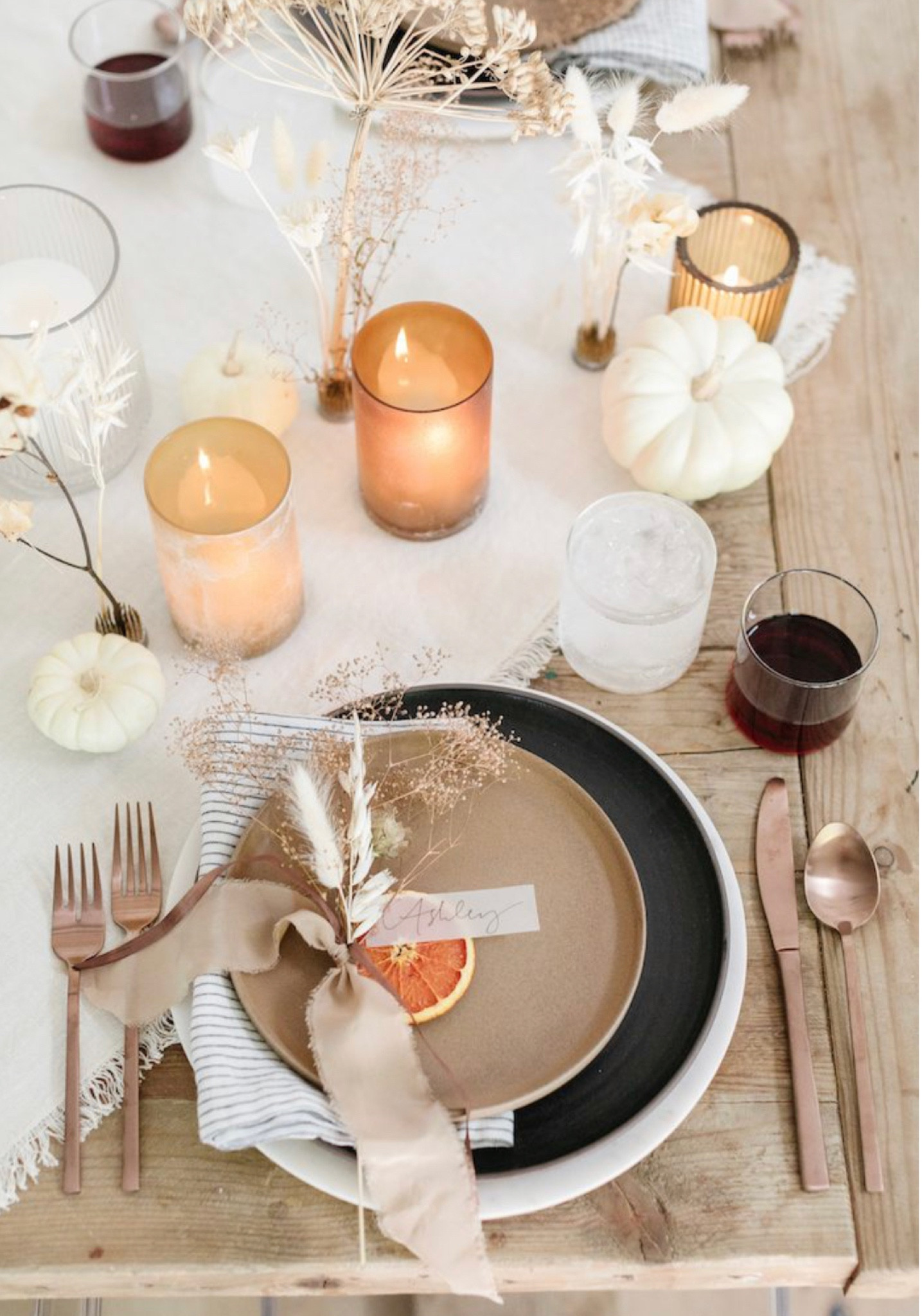 Thanksgiving table setting holiday table scape dining room table 

#LTKhome #LTKHoliday #LTKSeasonal