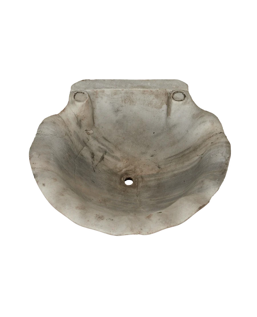 Olive Ateliers Antique Turkish Marble Sink | Olive Ateliers