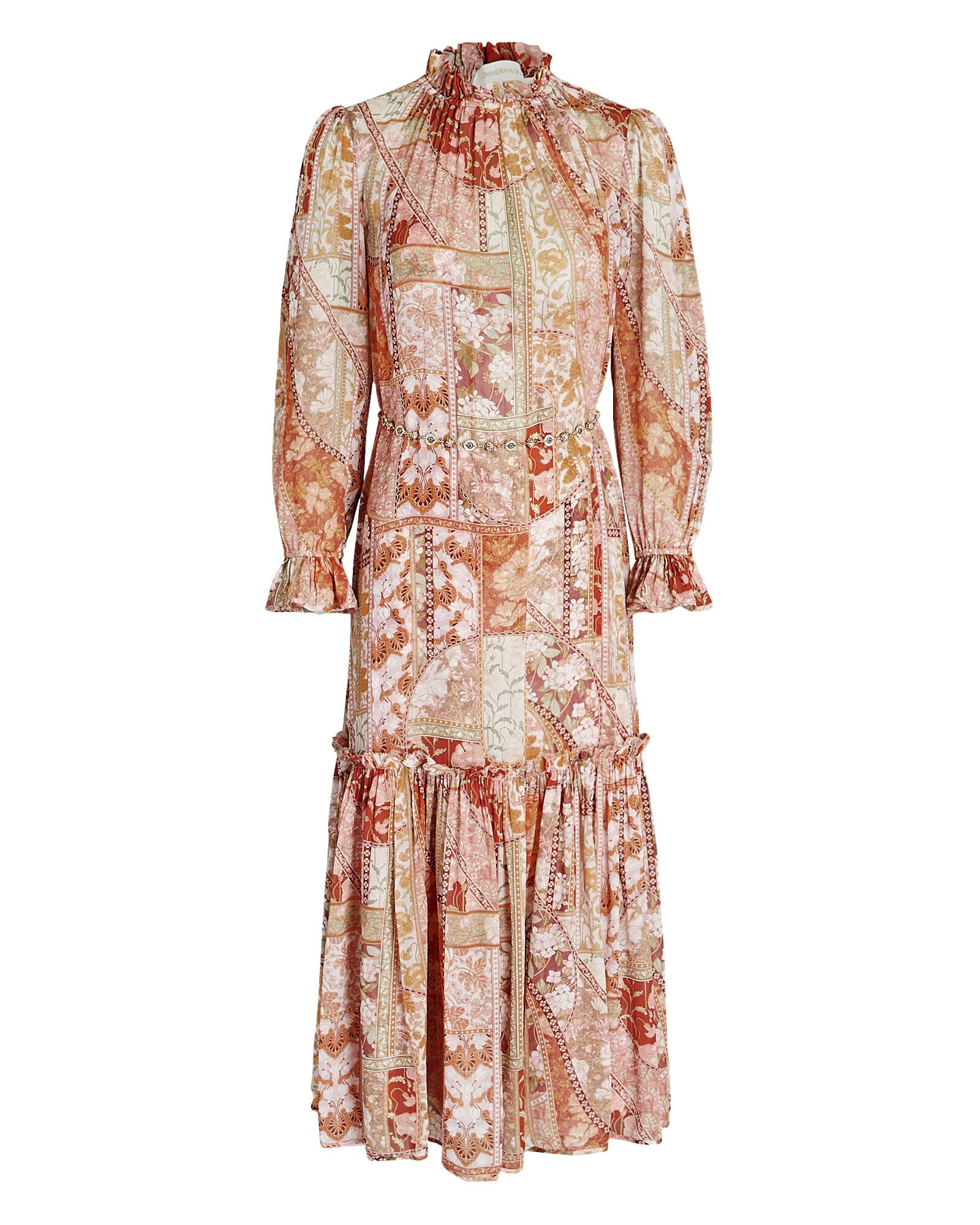 Kaleidoscope Tubular Chiffon Midi Dress | INTERMIX