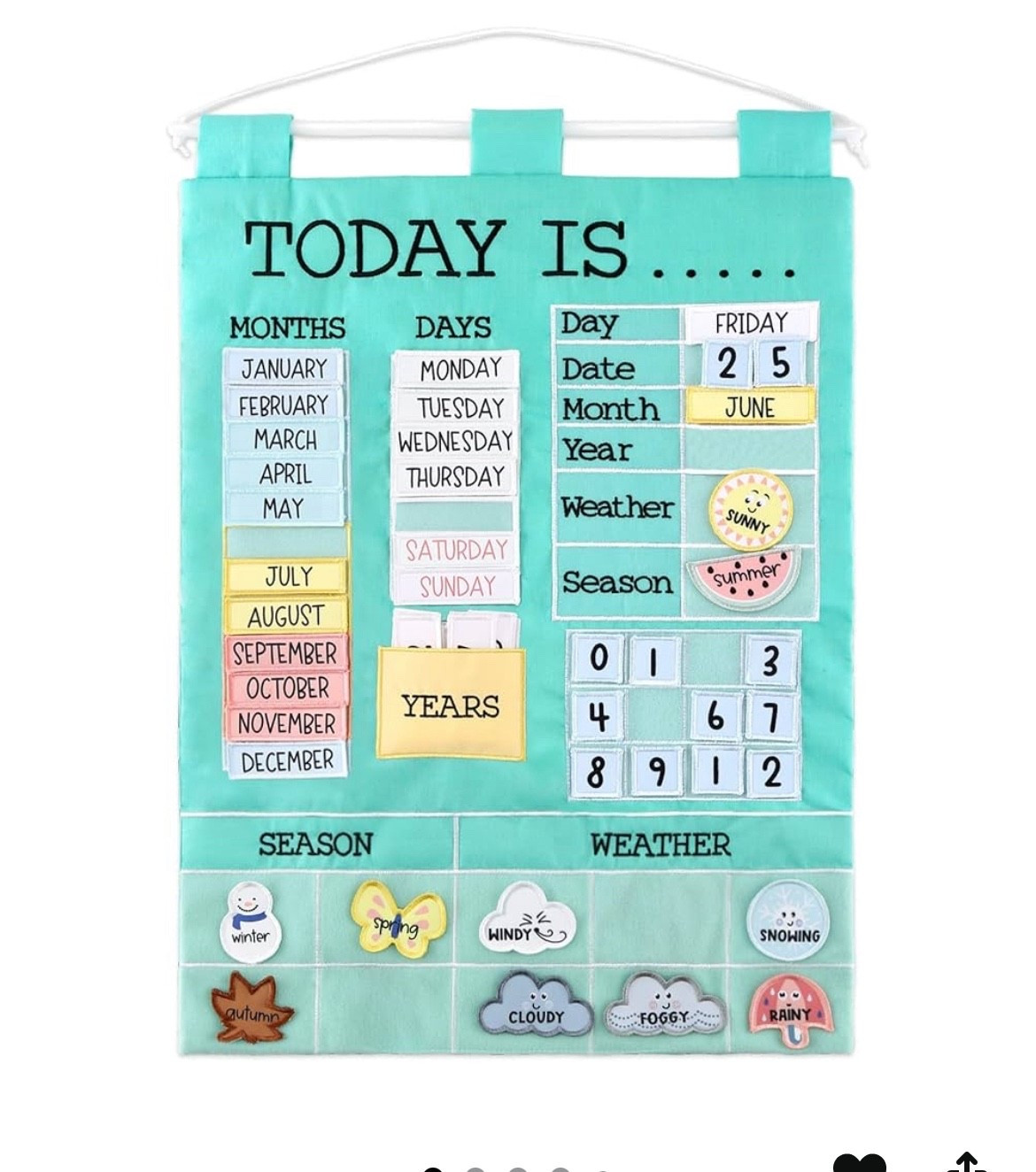 Such a cute fun calendar to keep kiddos engaged! 📆

#LTKKids