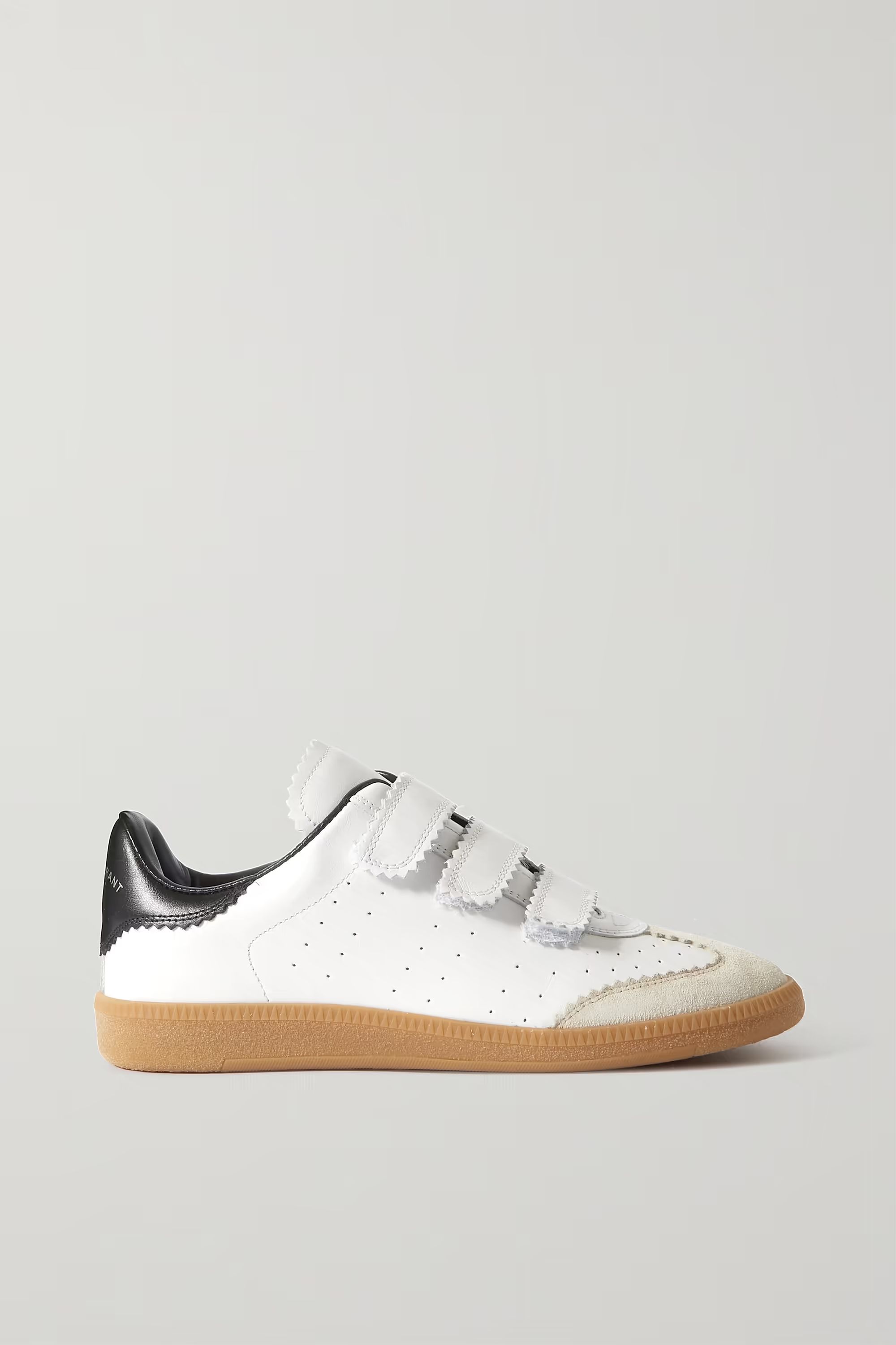 Beth suede-trimmed leather sneakers | NET-A-PORTER (US)