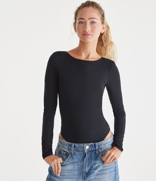 Long Sleeve Seriously Soft Smooth Ballet Bodysuit | Aeropostale