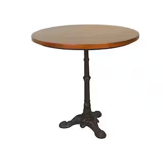 Velio Chestnut/Black Bistro Dining Table | The Home Depot