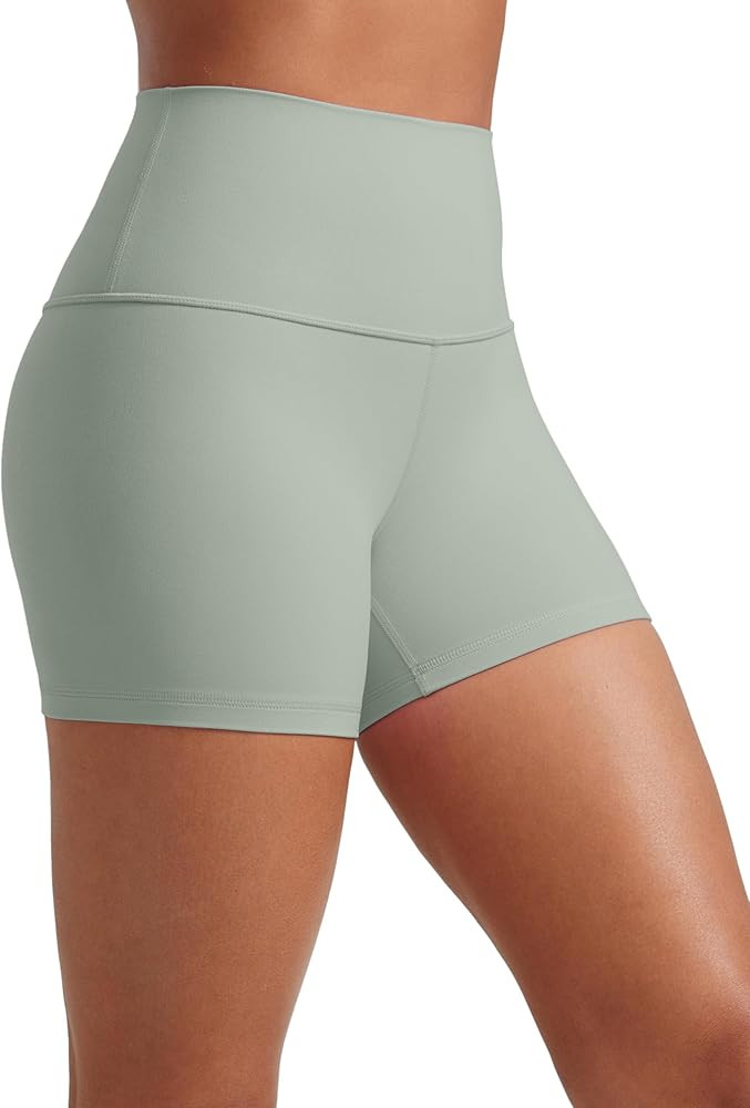 CRZ YOGA Butterluxe Biker Shorts 4'' - High Waisted Booty Workout Volleyball Yoga Womens Spandex | Amazon (US)
