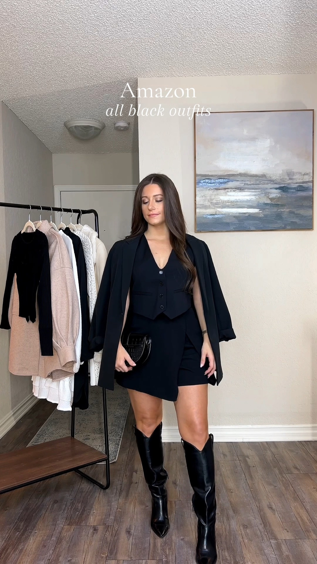 All black outfits for any occasion 
Black knee boots 

#LTKSeasonal #LTKfindsunder100 #LTKstyletip