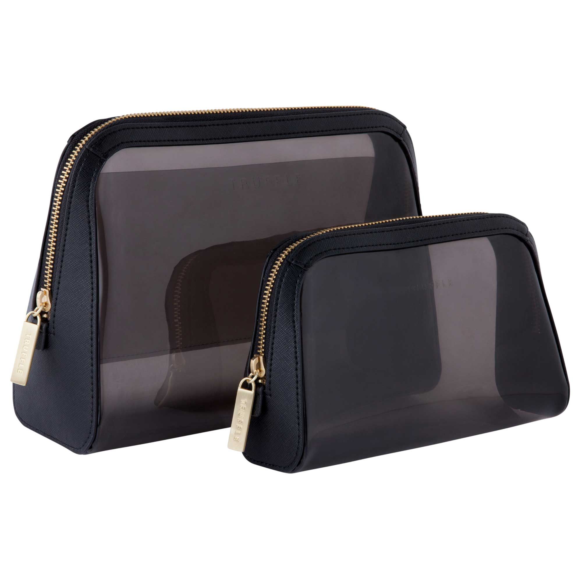 Vanity Pouch Set - Travel Pouch Set | Tinted Plastic Pouches | TRUFFLE