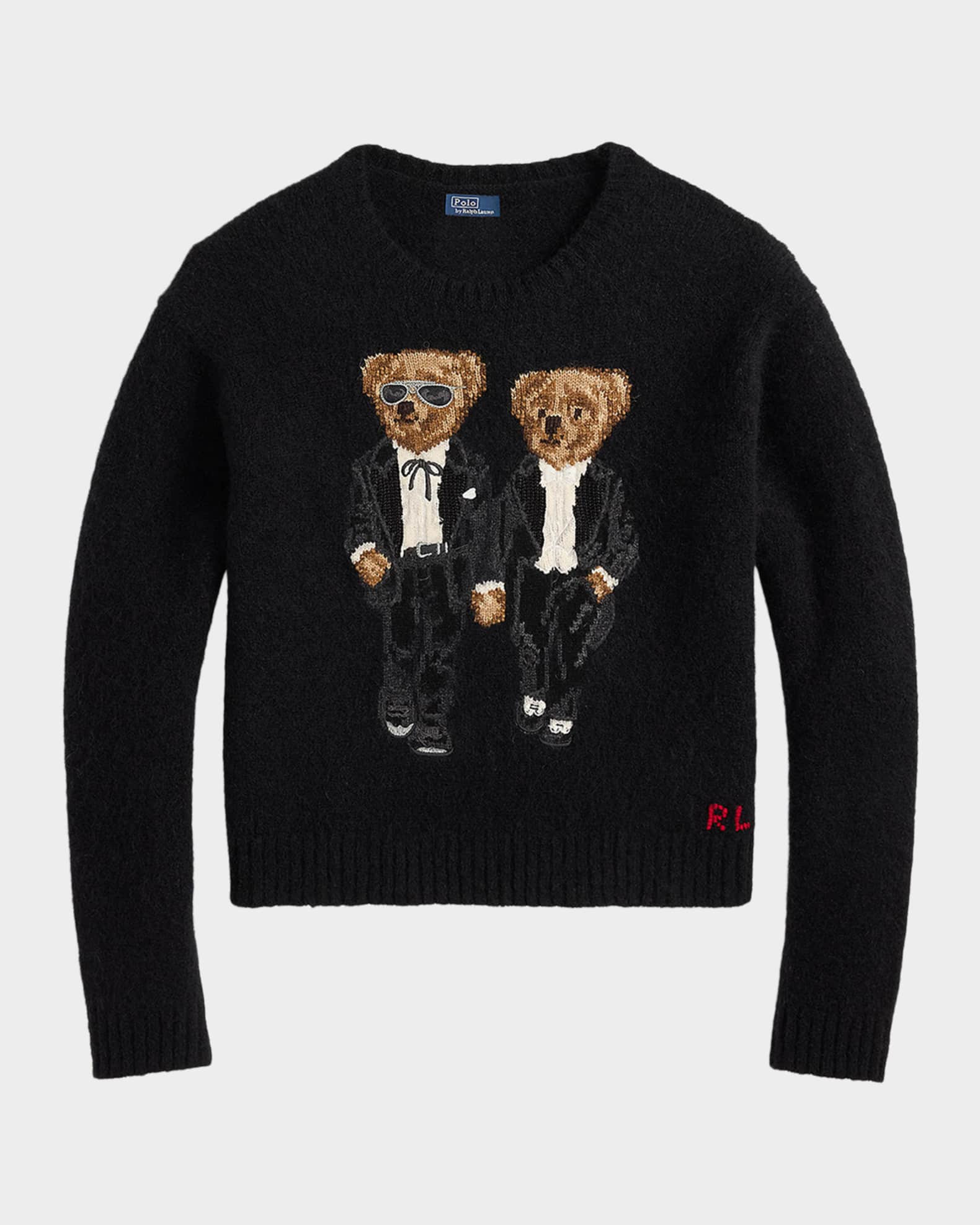The Ralph and Ricky Tuxedo Bear Sweater | Neiman Marcus