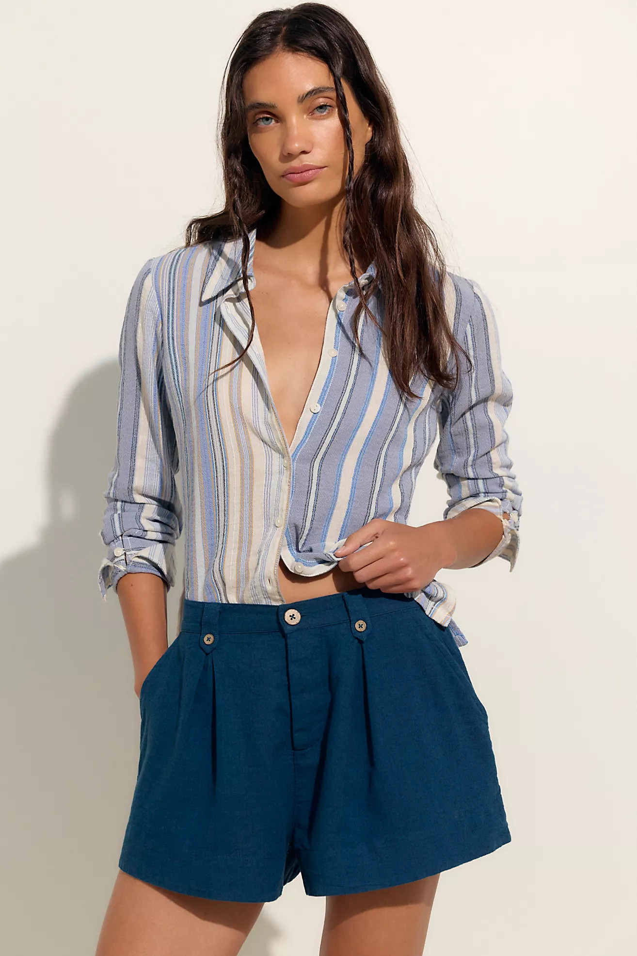 Jetty Linen Shorts | Free People (Global - UK&FR Excluded)