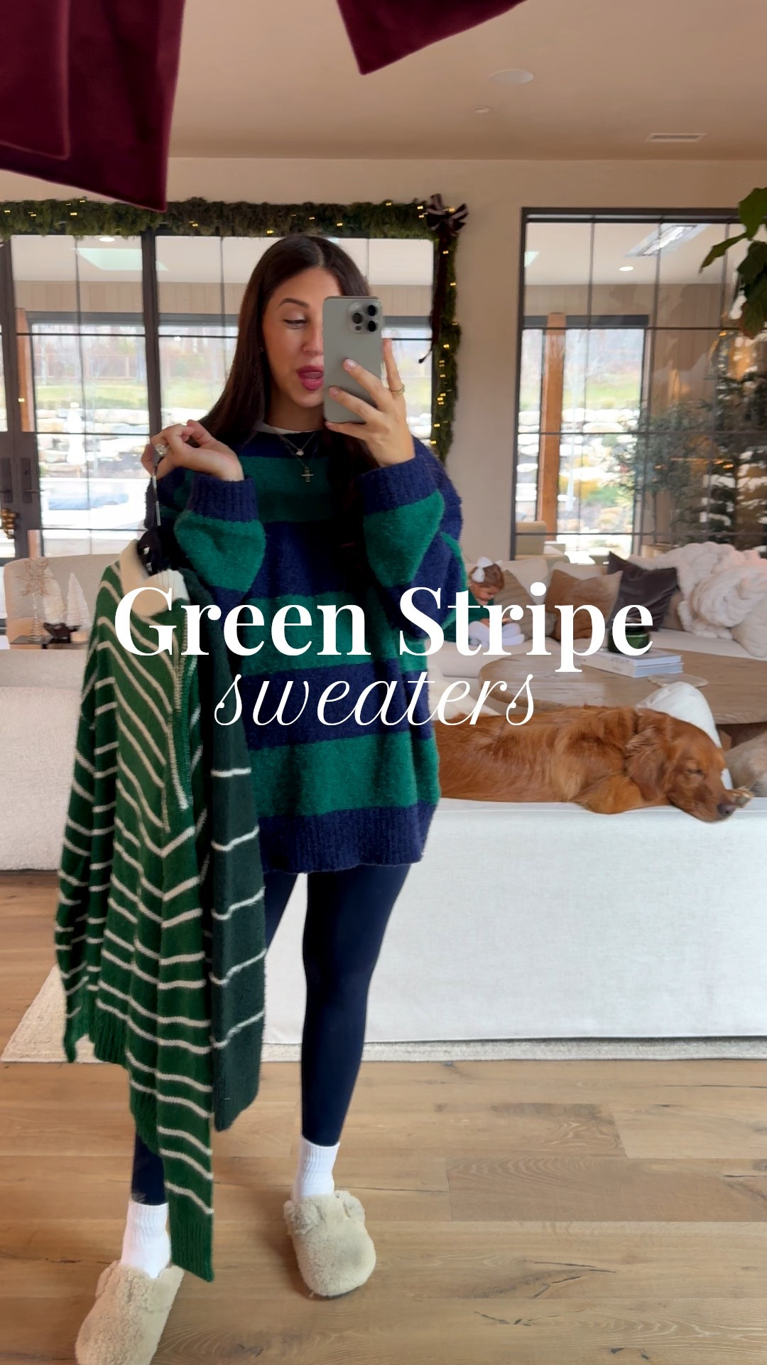 Green & navy sweater: medium
Green & white sweater: m/l

Dressupbuttercup.com #dressupbuttercup #dederaad 

#LTKFindsUnder50 #LTKGiftGuide #LTKSaleAlert