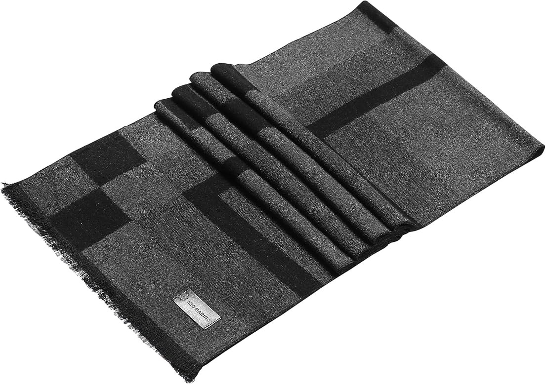 Marino’s Winter Cashmere Feel Men Scarf,100% Cotton Fashion Scarves, In Elegant Gift Box | Amazon (US)