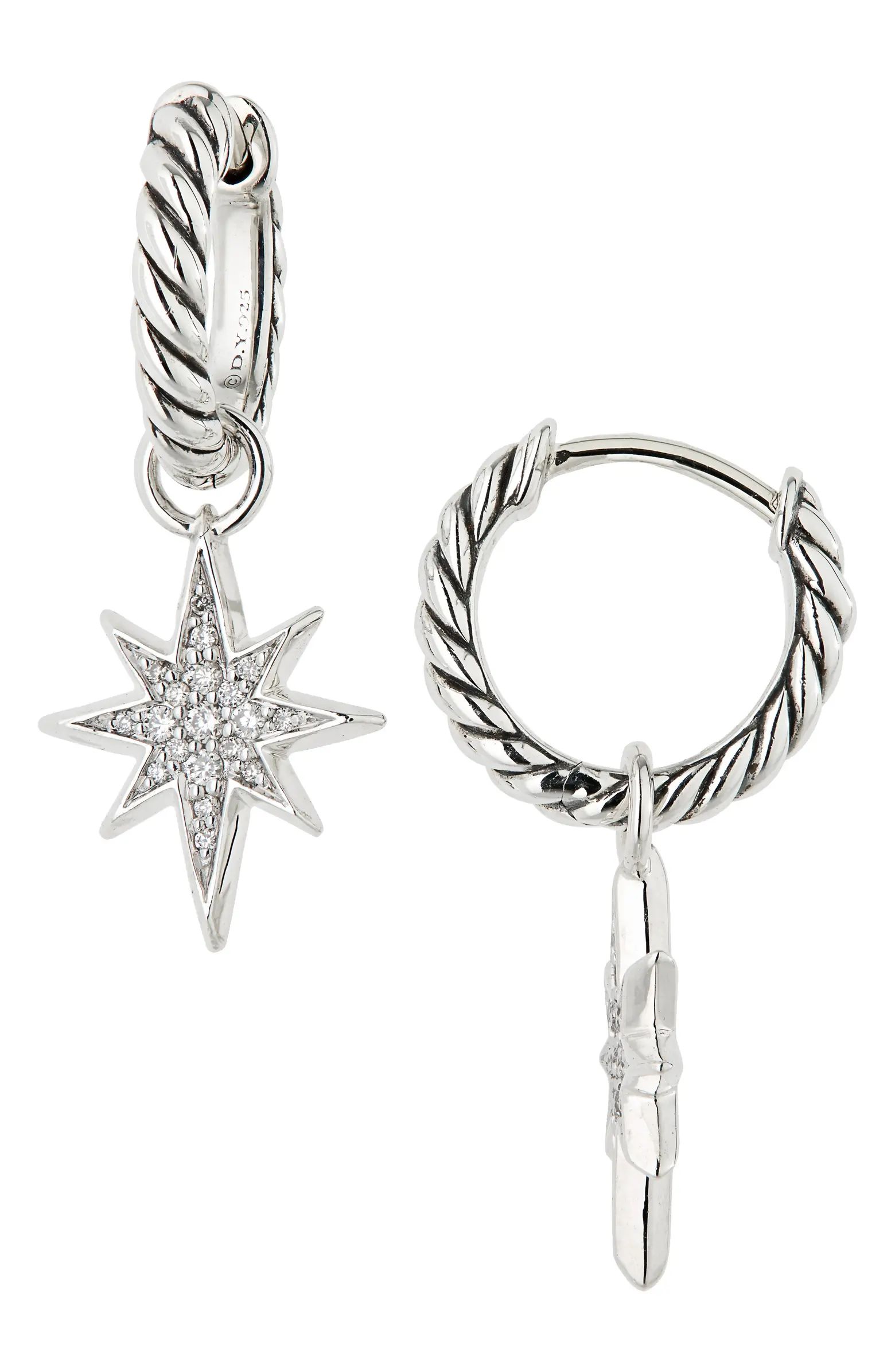 David Yurman Cable Collectibles® North Star Drop Earrings with Diamonds | Nordstrom | Nordstrom
