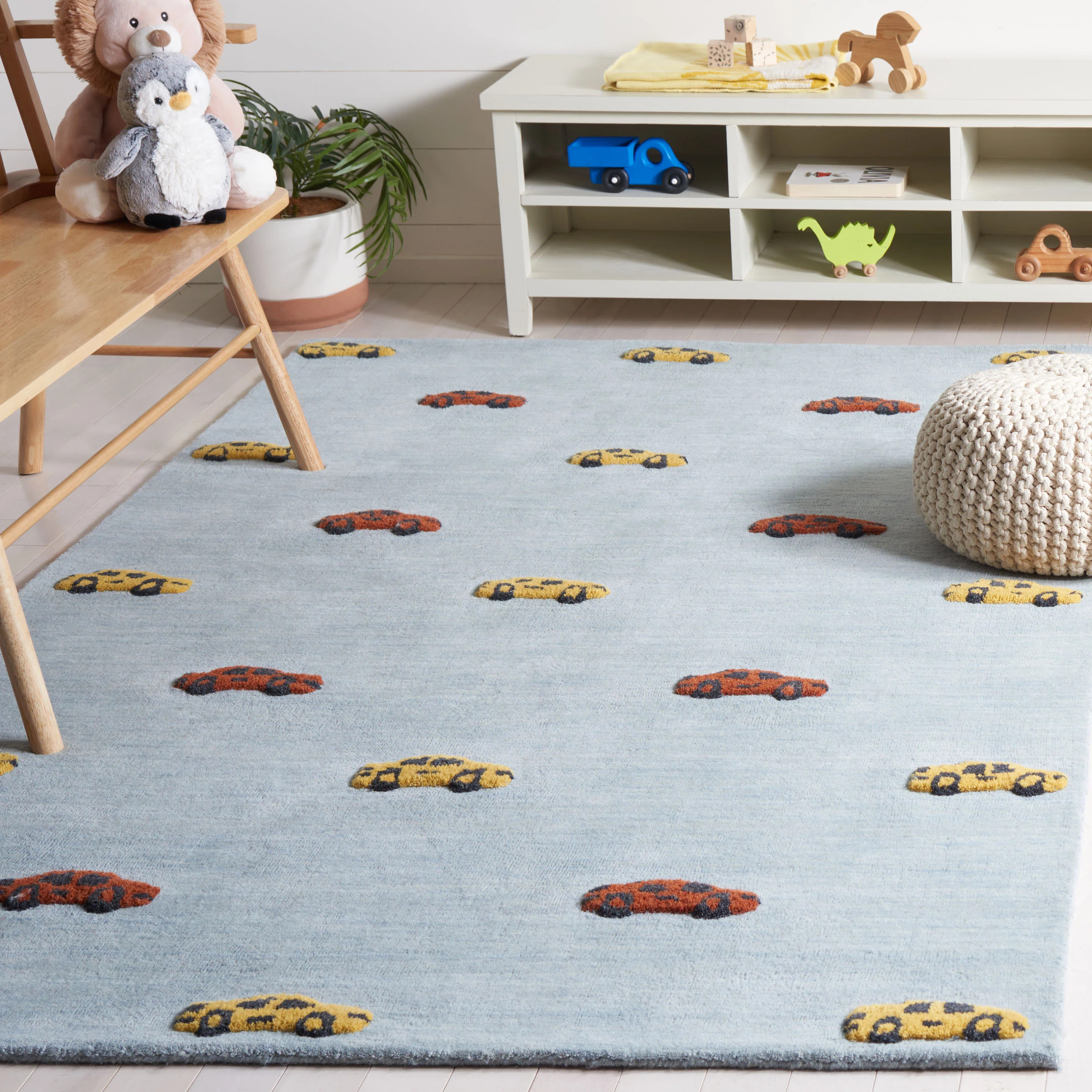 Kids Hand Tufted 80% Wool, 20% Cotton Rug | Wayfair North America