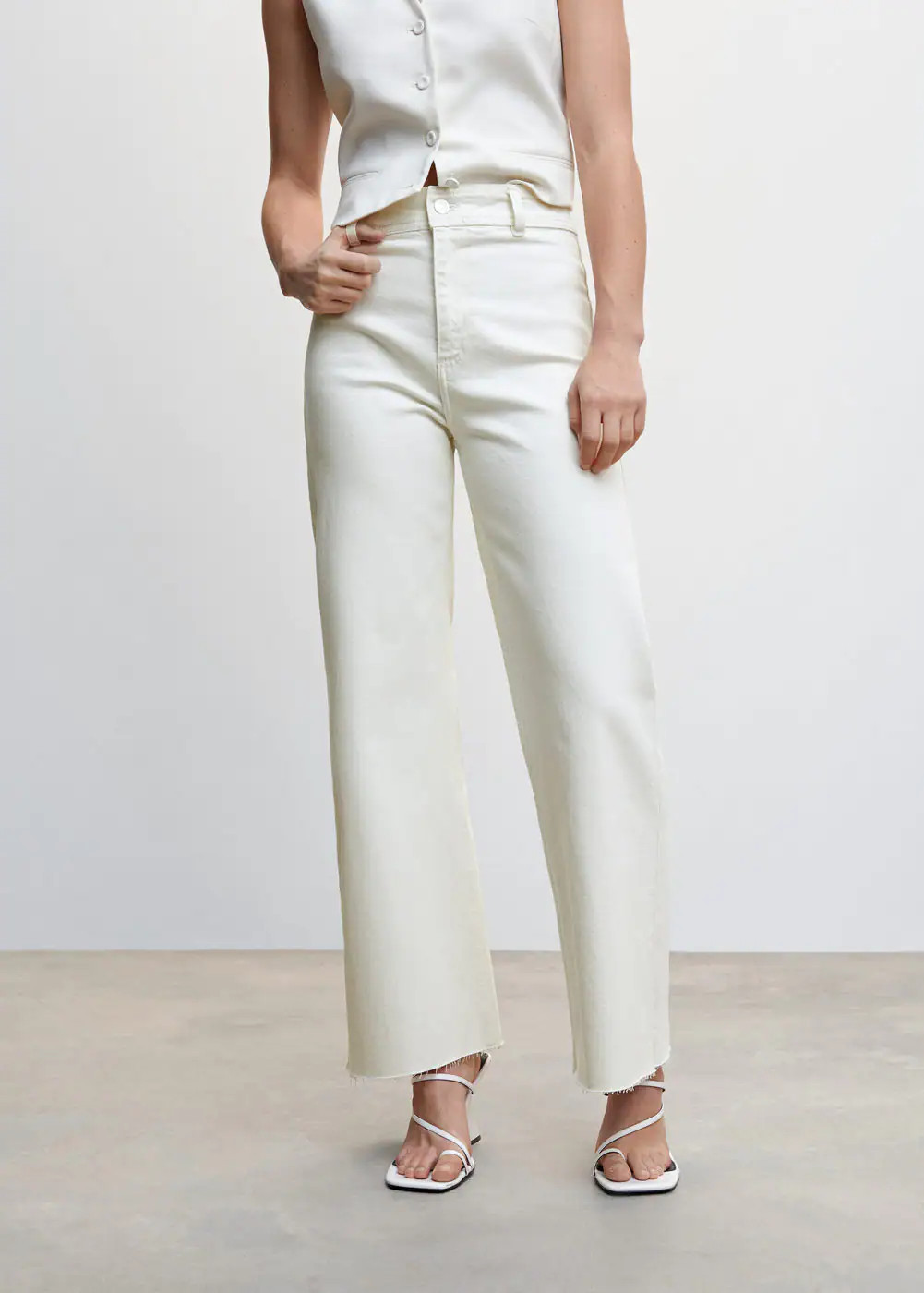 Jeans culotte vita alta | Mango IT