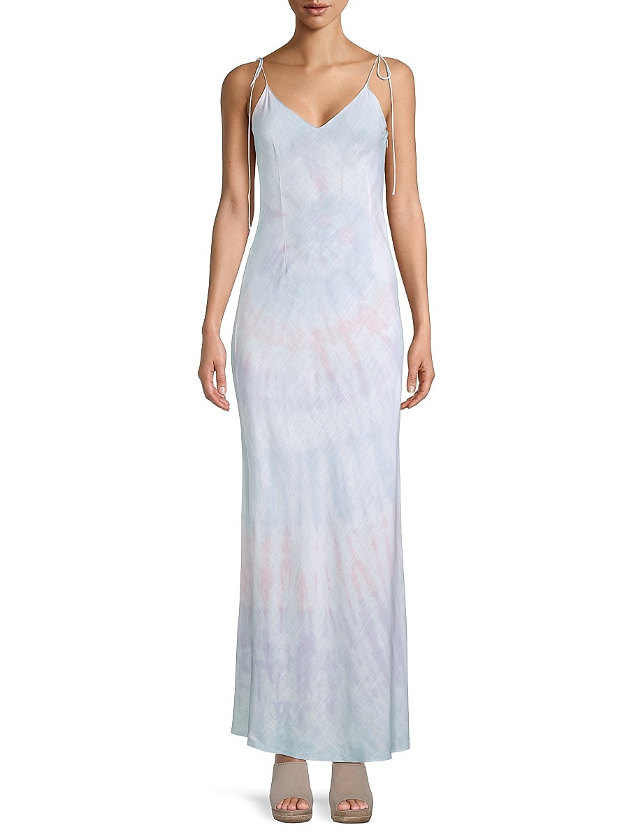 DANNIJO Women's Tie-Dye Maxi Slip Dress - Purple Multi - Size XS | Saks Fifth Avenue OFF 5TH