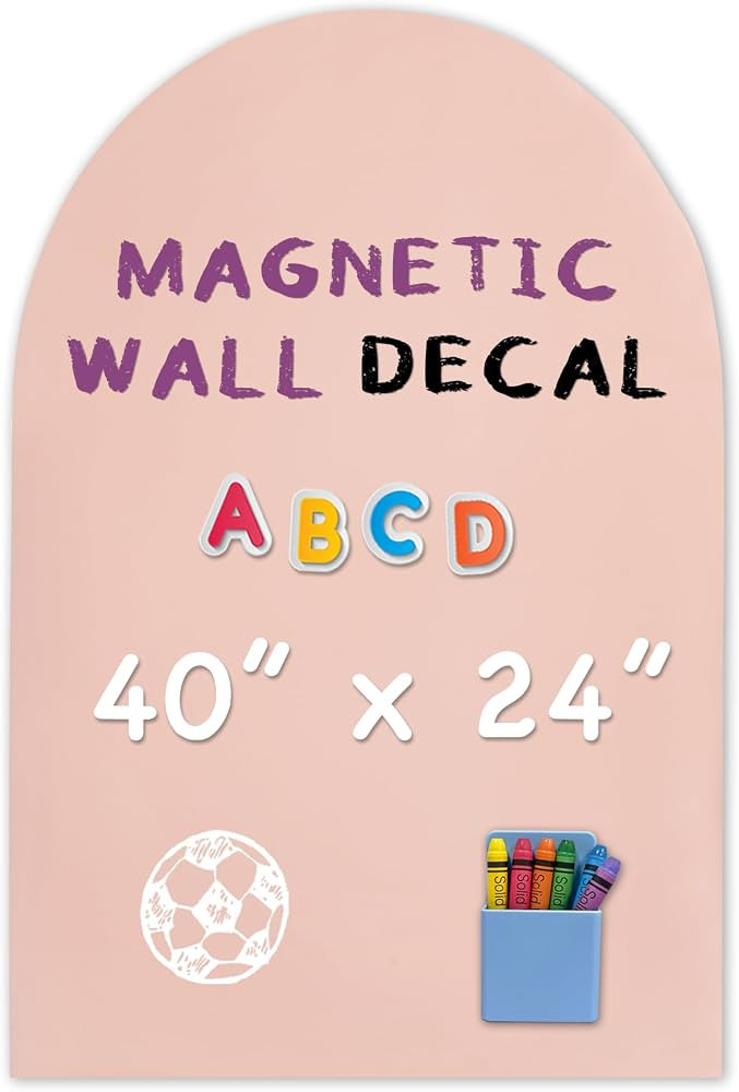 YOUNGJQ Magnetic Arch Wall Decal, Magnetic Chalkboard for Wall 40" x 24" Adhesive Backing Wallpap... | Amazon (US)