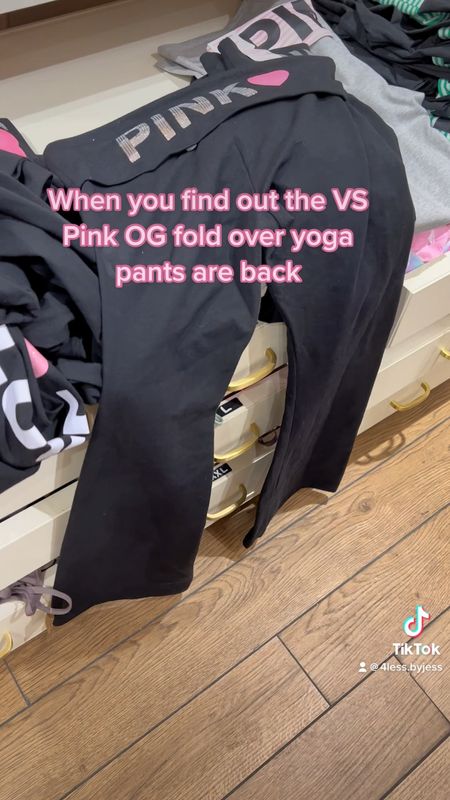 The original VS Pink fold over yoga pants are back and on sale! 

#LTKsalealert #LTKfit #LTKunder50