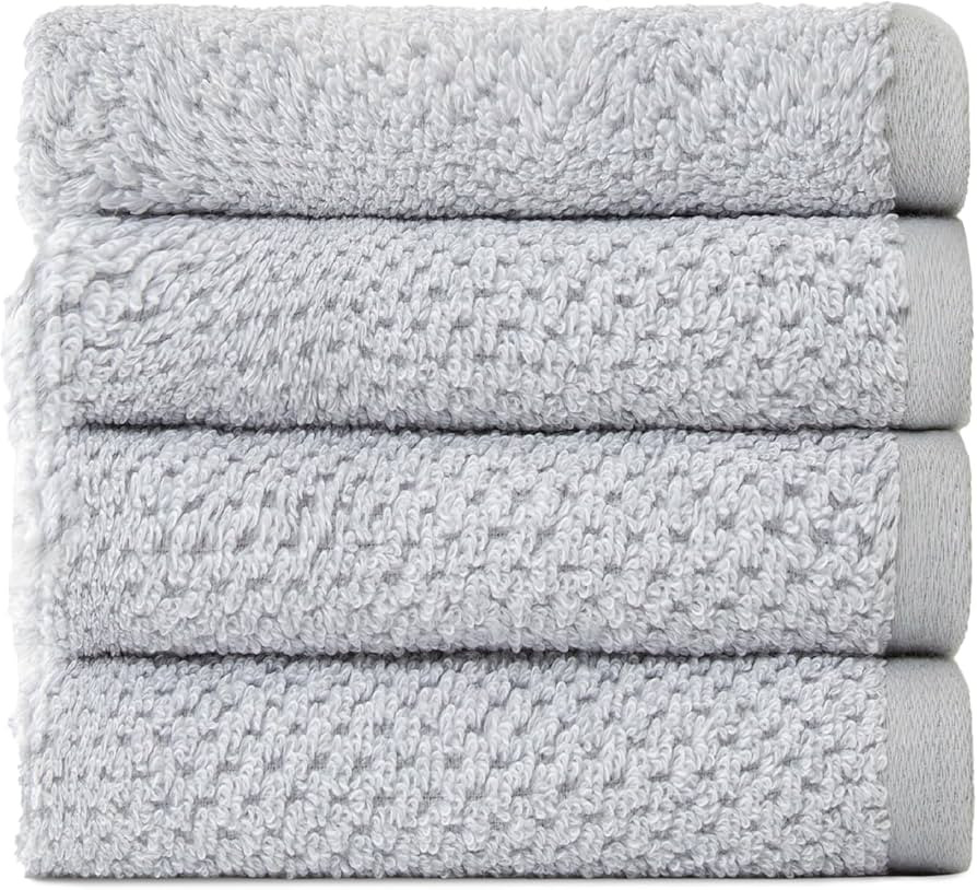 Cozy Earth Nantucket 60% Cotton 40% Viscose from Bamboo Washcloth - 600 GSM Plush & Fast-Drying w... | Amazon (US)