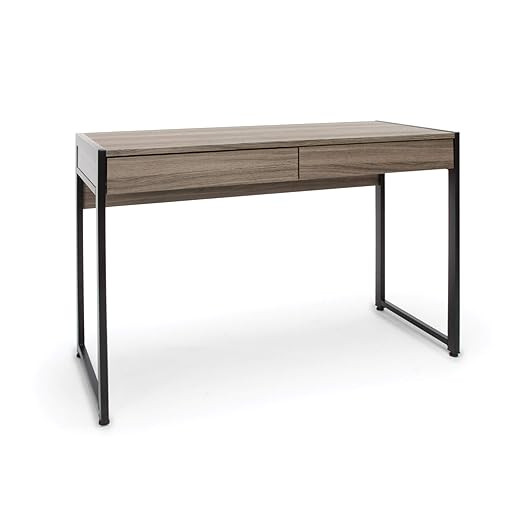 OFM ESS Collection Office Desk, 2-Drawer, Driftwood | Amazon (US)