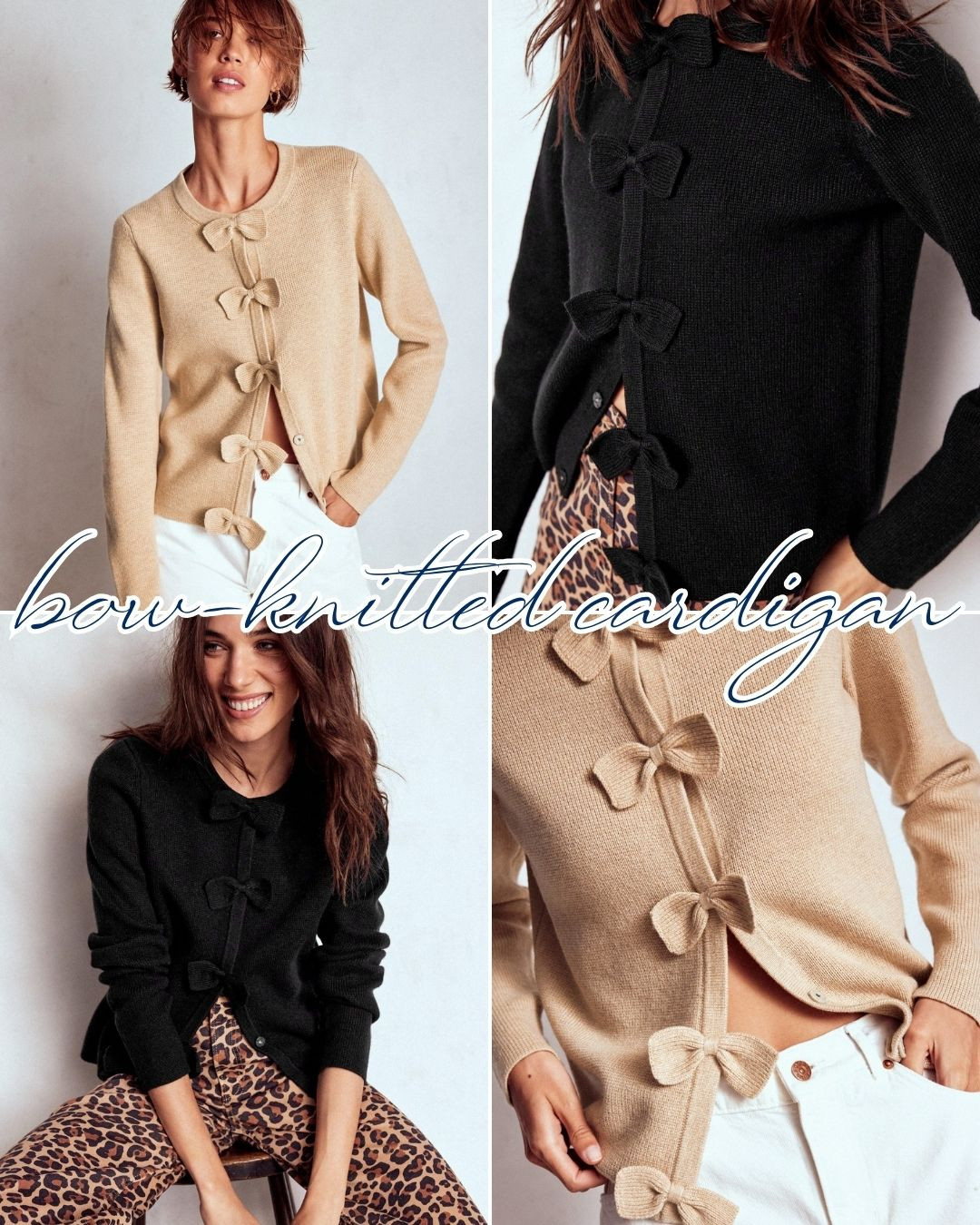 Cozy meets feminine charm 🤍 This bow-knitted cardigan is the perfect layering piece for fall and winter. Designed with sweet bow details, it’s both playful and chic—easy to style with denim, skirts, or trousers for any occasion.

bow cardigan, knitted cardigan, feminine sweater, fall layering piece, chic knitwear, cozy bow cardigan, stylish winter sweater, Boden 

 #LTKStyleTip #LTKBeauty