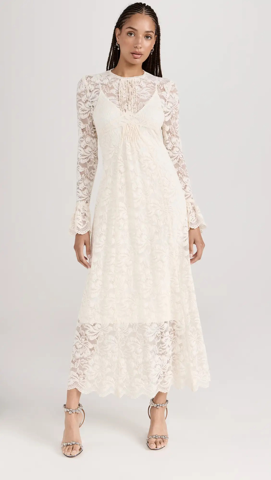 rabanne Lace Robe Dress | Shopbop | Shopbop