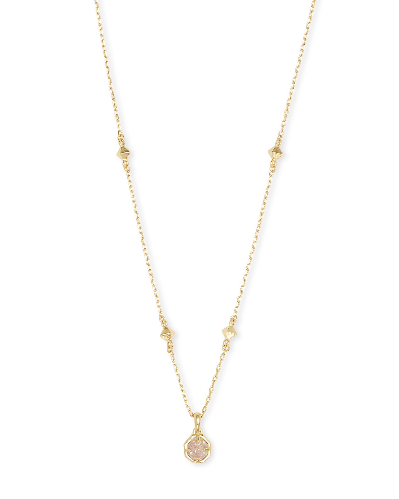 Nola Gold Pendant Necklace in Iridescent Drusy | Kendra Scott | Kendra Scott