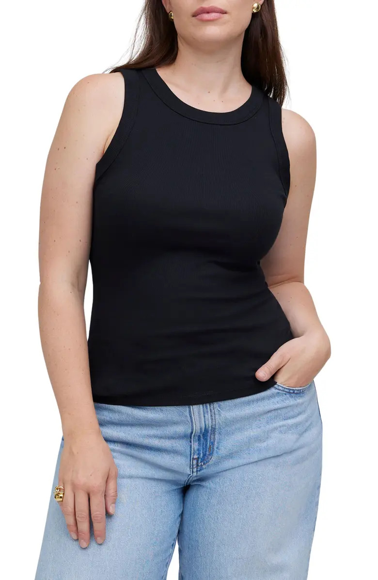 Supima® Cotton Rib Cutaway Tank | Nordstrom
