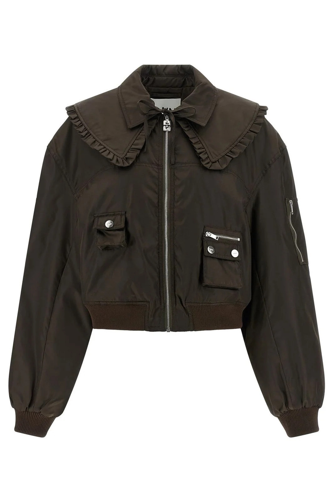 Ganni Duchesse Bomber Jacket | Cettire Global
