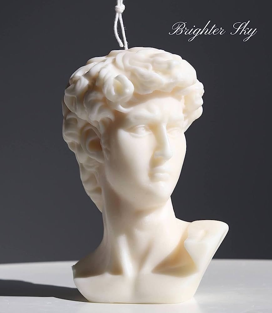 David Sculpture Candle by Brighter Sky|Natural Wax|Candle Decor|Gift for Her|Cute Candle|Candle I... | Amazon (US)