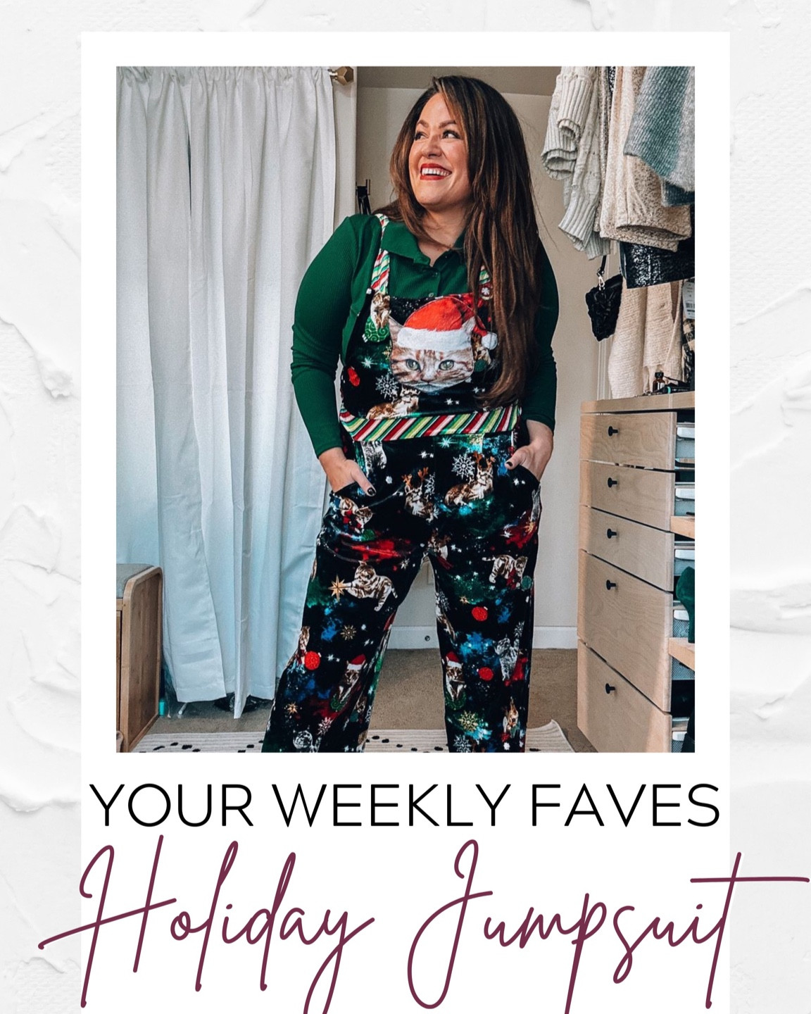 Holiday outfit idea 🤣 this comfy jumpsuit is an xl and comes in lots of styles

#LTKSeasonal #LTKHoliday #LTKstyletip