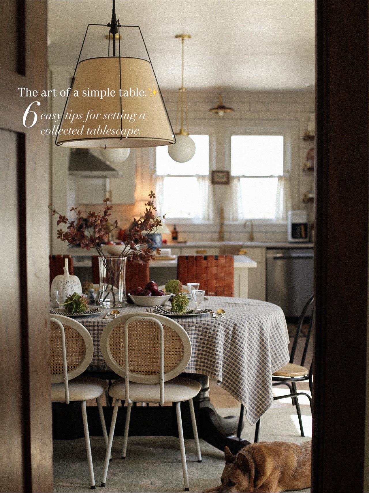 Creating a tablescape doesn’t have to be complicated.
You don’t need to run to the store or spend hours planning — sometimes the prettiest tables come together with what’s already around your home. 🍎 

A bowl of fruit, a few branches from the yard, a favorite candle… it’s less about perfectly styled and more about intentionally gathered.

Let your table tell the story of your home — layered, lived-in, and lovely in its simplicity.

✨ Save this post for easy table inspiration you can recreate anytime.

💬 Which detail would you add to your table?

-

#KindredHomestead | #CollectedHome | #LivedInStyle | #VintageInspiredHome | #LayeredHome | #HomeWithHeart | #PatternPlay | #OldSoulStyle | #SlowLivingHome | #CottageStyle | #SlowHomeMovement | #SimpleJoysofHome | #HomebodySeason | #IntentionalLiving | #RomanticizeTheEveryday | #LifeAtHome | #SimpleTablescape | #EverydayGatherings | #TablescapeInspo | #CozyFallDecor