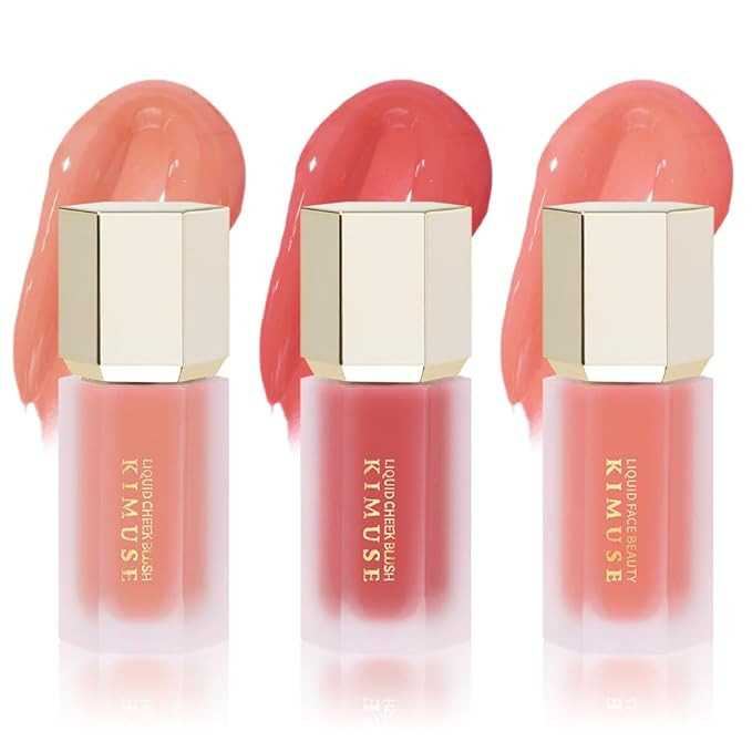 KIMUSE Liquid Blush - Soft Cream Blush for Cheeks, Long-Wearing, Waterproof & Smudge Proof, Dewy ... | Amazon (US)