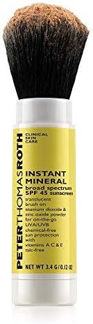 Peter Thomas Roth Instant Mineral Broad Spectrum SPF 45 Sunscreen, Brush-On Sunscreen Powder for ... | Amazon (US)