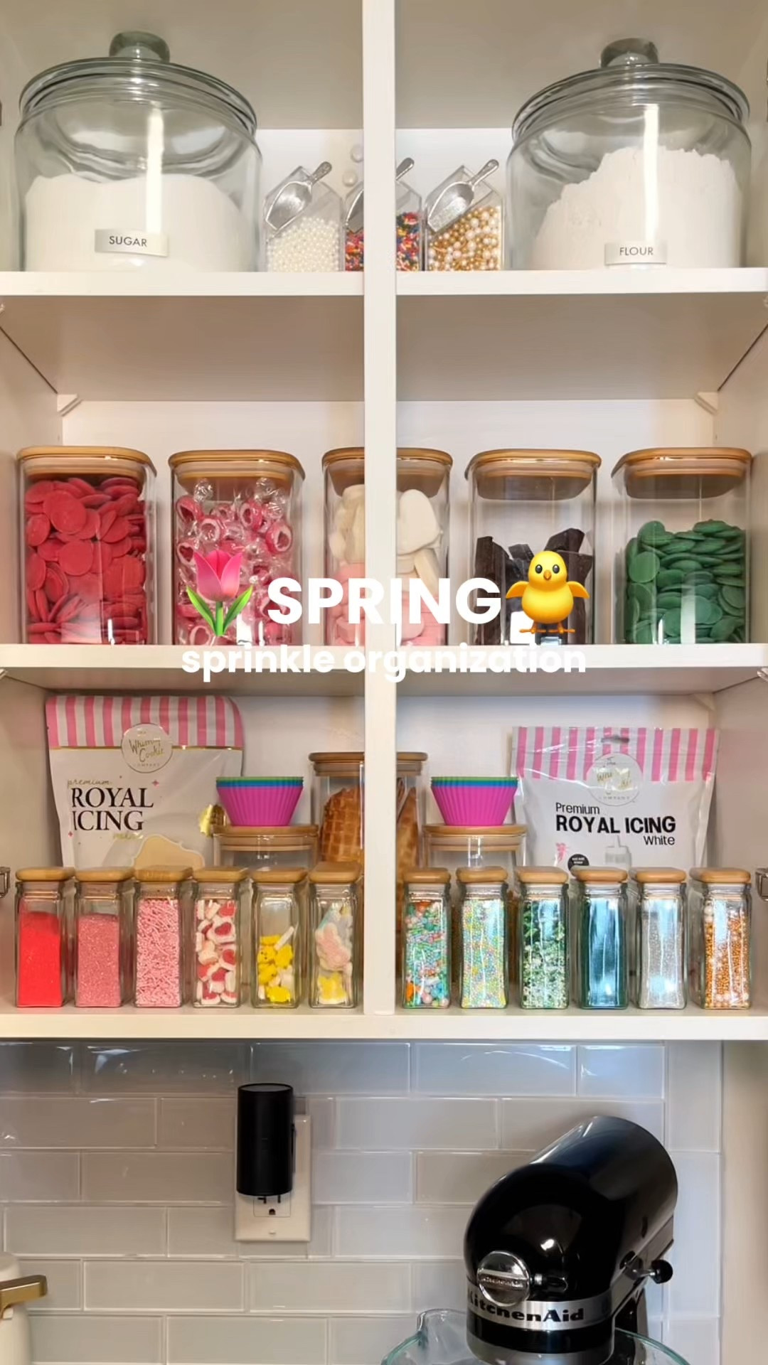 spice jars, sprinkle organization, baking cabinet, spring restock, kitchen storage, pantry organization, clear jars, amazon find, ltk home, apt1101 

#LTKSeasonal #LTKHome