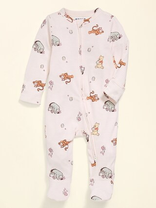 Old Navy x Disney Winnie the Pooh 2-Way-Zip Sleep & Play Footed One-Piece for Baby | Old Navy (US)