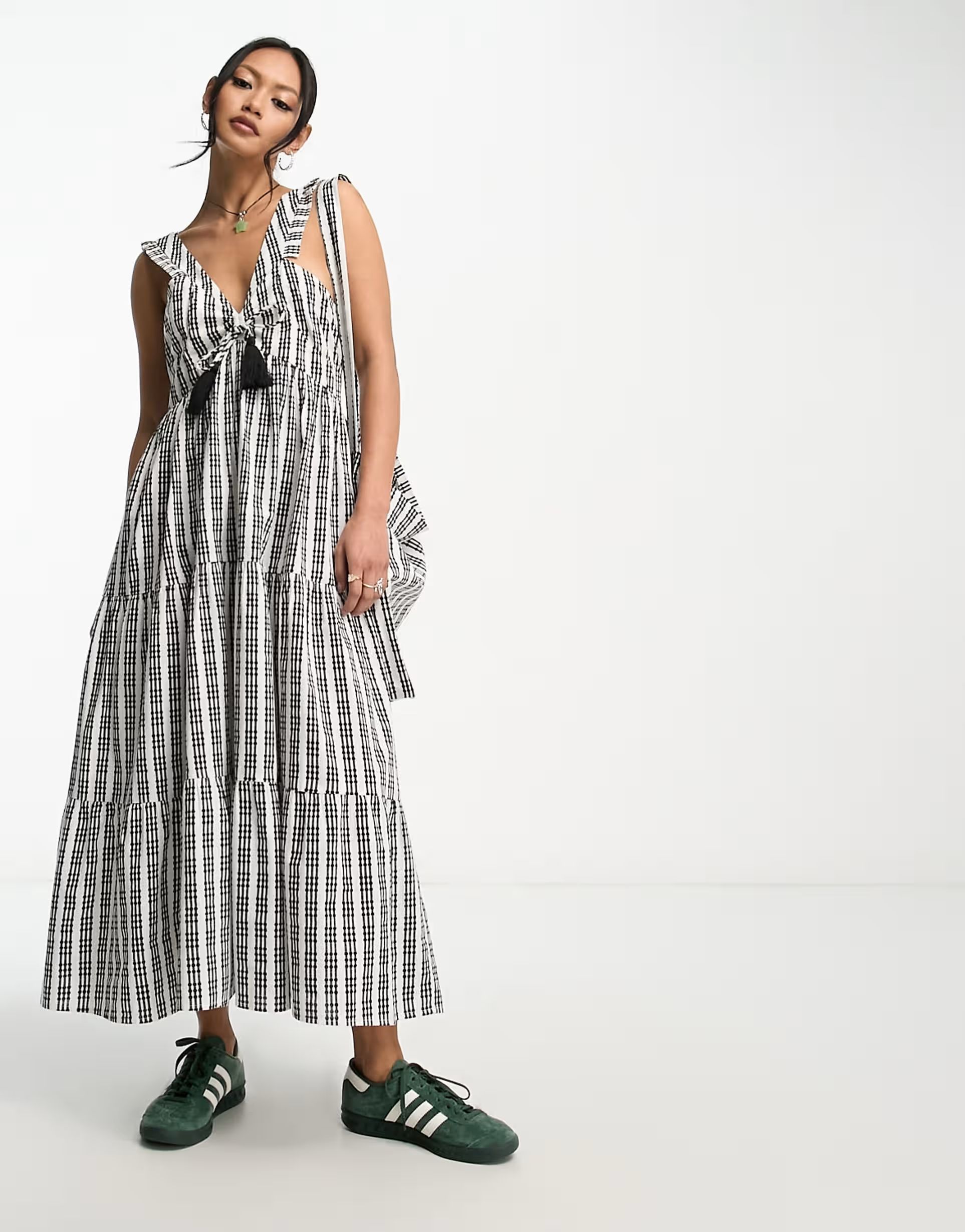 Reclaimed Vintage gingham midi smock dress co-ord | ASOS (Global)