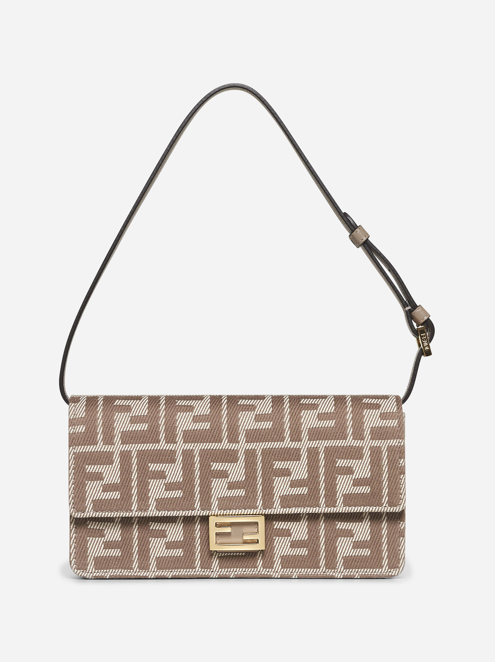 Beige Wallet On Chain Baguette minibag | D'ANIELLO BOUTIQUE