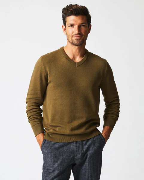 AMERICAN V NECK SWEATER - | Billy Reid Inc.