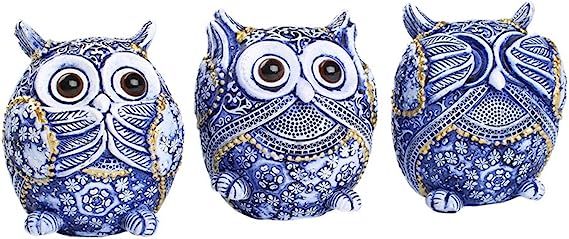 FAMICOZY Owl Figurine with Different Gestures,Cute Owl Statue,Adorable Decoration for Home Office... | Amazon (US)