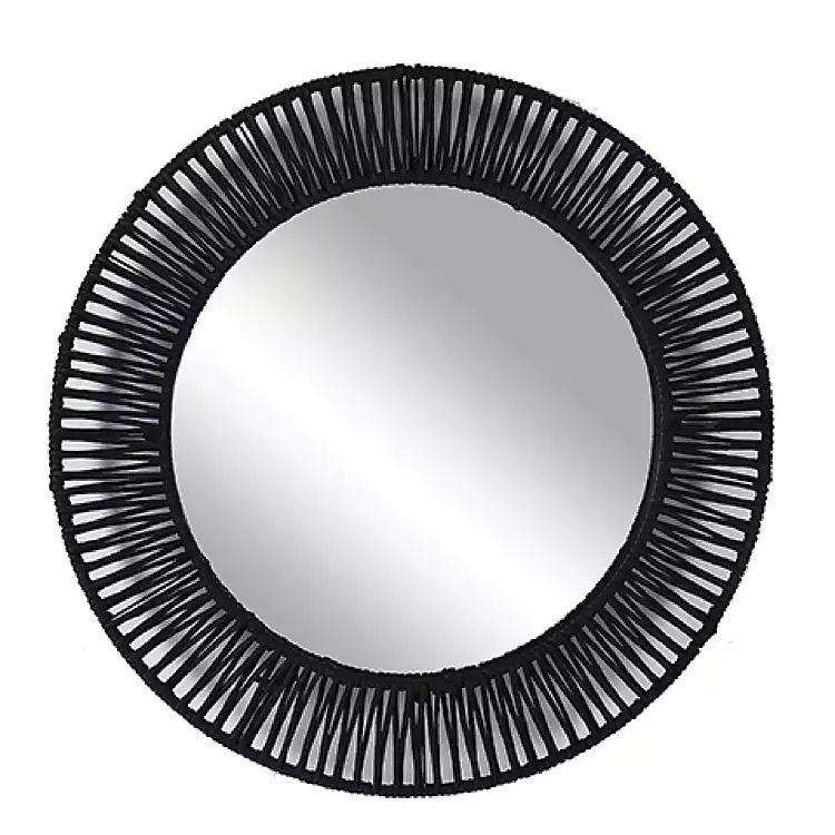 Black Jute Wall Mirror | Kirkland's Home