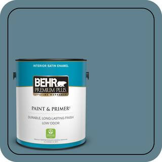 1 gal. #S470-5 Blueprint Satin Enamel Low Odor Interior Paint & Primer | The Home Depot